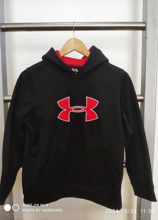 Худі чорно-червоне under armour