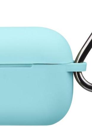 Чехол для наушников apple airpods pro с карабином, голубой (2.5mm) - чехлы для airpods