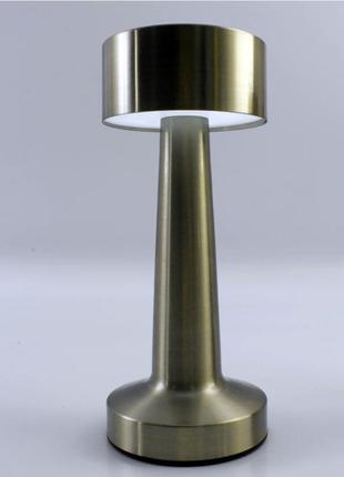 Настільна світлодіодна лампа down light 2w r-sensor-85x215-gold-dc5v/1a-ip20