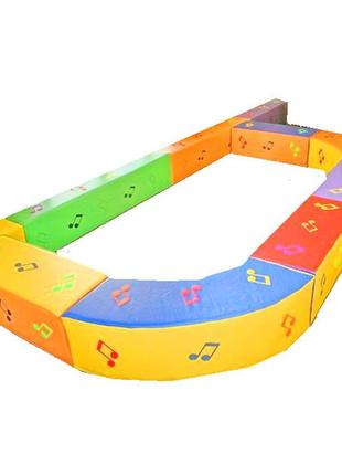 Модульная скамейка музыка цветная 1 блок