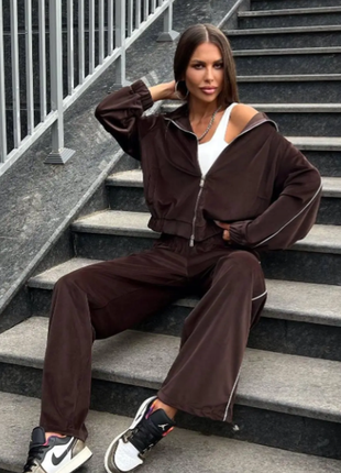 Костюм 2-ка женский велюр 42-44; 46-48; 50-52  sin1522-566aве