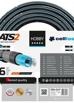 Cellfast шланг садовий hobby ats 3/4', 50м, 6 шарів, до 30 бар, -20…+60°c
