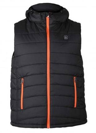 Жилет с подогревом 2e tactical heat power plus black с капюшоном, размер m - жилет с встроенным обогревом