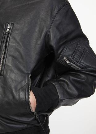 Куртка льотна шкіряна бундесвер 52 black7 фото