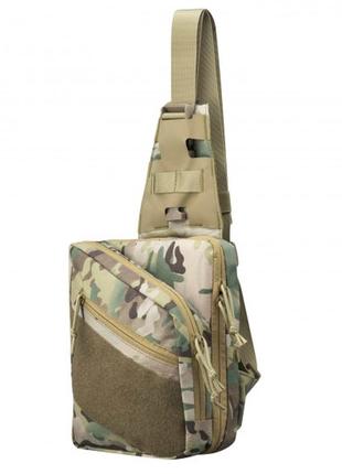 2e tactical сумка-слінг, швидке відкривання, 4 відсіки, камуфляж