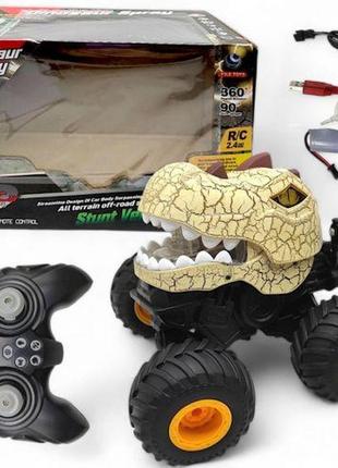 Машина на радиоуправлении "дино-джип", бежевый