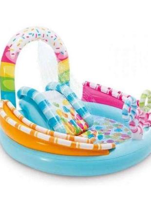 Игровой центр "веселая конфета" с горкой, фонтаном 170 х 168 х 122 см