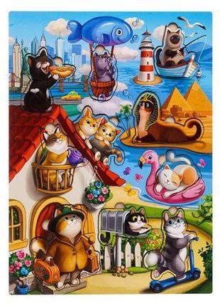 Сортер-вкладиш "котики - 1"