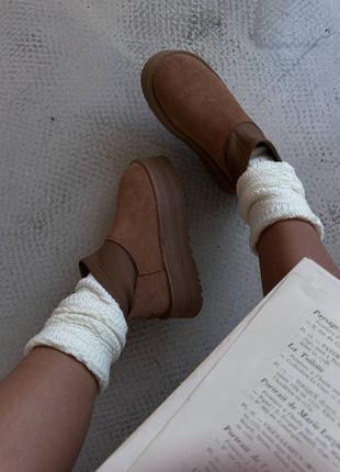 Угги угги угги ugg classic mini dipper chestnut premium