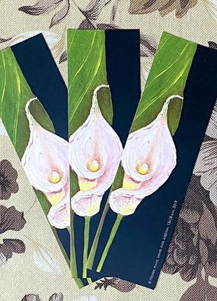 Авторські закладки для книг серія "garden black" (9 шт.)9 фото