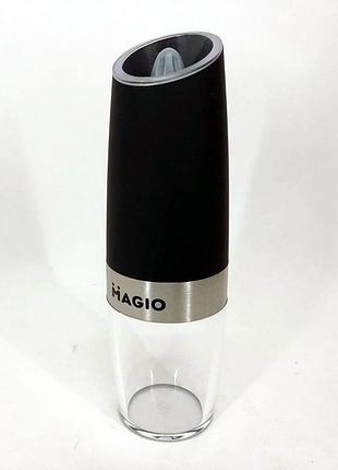 Мельница для специй с подсветкой magio mg-211, мельница для специй, мельница db-827 на батарейках7 фото
