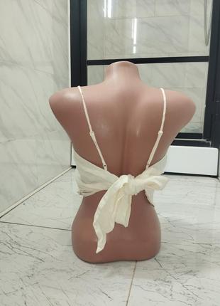 Топ zara ззаду на бант