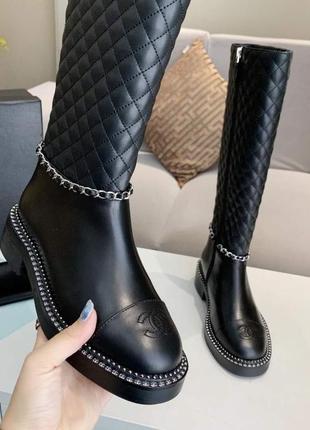 Сапоги в стиле chanel