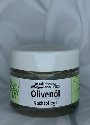 Крем для обличчя нічний догляд, з керамідами d'oliva pharmatheiss (olivenöl) cosmetics 50мл