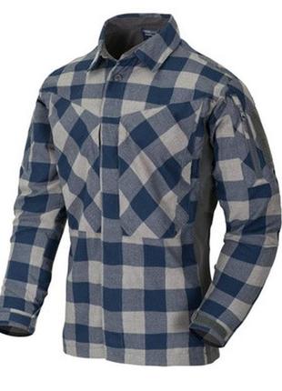 Сорочка helikon-tex mbdu flannel shirt синій  l