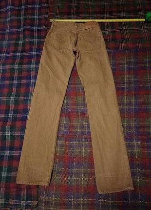 Джинсы cветло-коричневые vintage винтажные талия 72 см levis 501-0612 w28 l34 made in Ausa