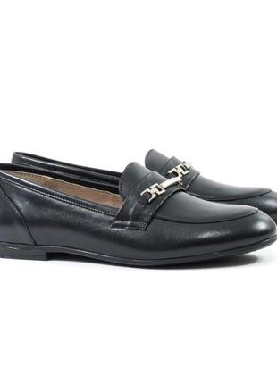 Туфлі лофери жіночі чорні stepter 7053 37 розмір