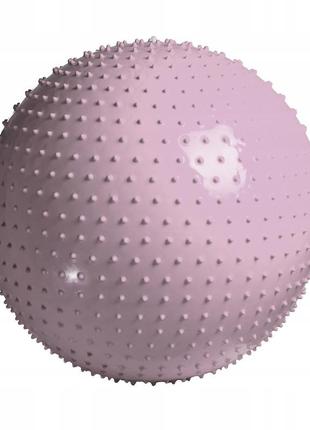 М'яч для фітнесу (фітбол) 4fizjo 65 см масажний anti-burst 4fj0617 pink2 фото