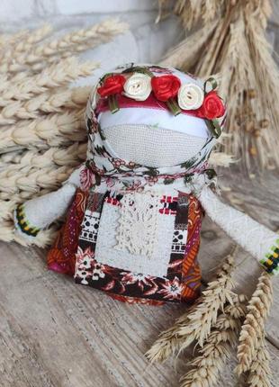 Мотанка оберег ручная работа,"на дівоче щастя", кукла мотанка, 12 см.
