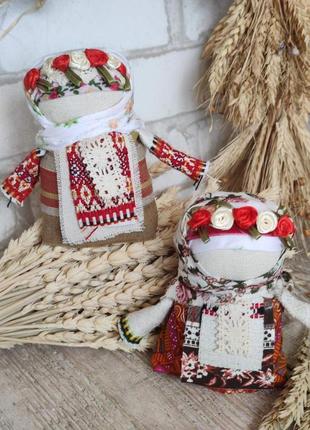 Мотанка оберег ручная работа,"на дівоче щастя", кукла мотанка, 12 см.