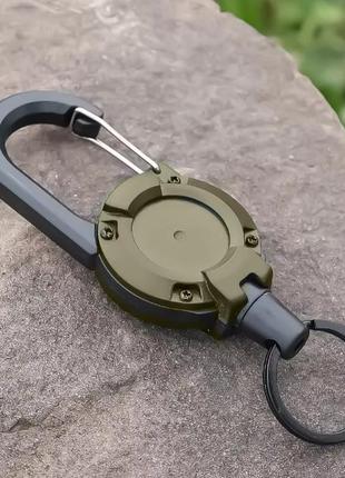 Карабин-ретрактор, выдвижной брелок-ретрактор, телескопический выдвижной брелок для ключей