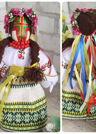 Мотанка "наречена (княжна)" з натуральних матеріалів, родинний оберіг, українська лялька ручна робота, 27 см.