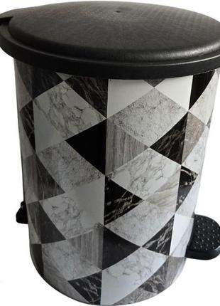 Ведро для мусора с педалью 22л