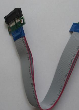 Райзер удлинитель pci-e 1x гибкий шлейф 24 см   райзер-удлинитель для pci-e 1x разъема интерфейс: pci-express