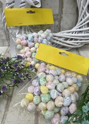 Набор яиц пенопластовых для декора, h 1 см, 100 шт\уп