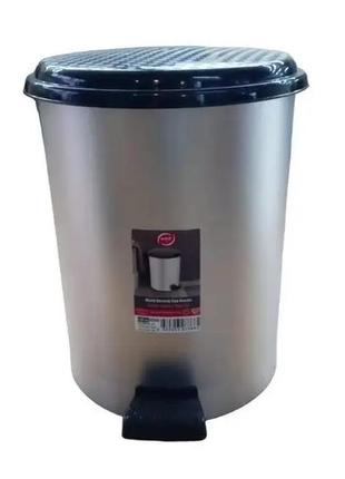 Відро для сміття elif з педаллю 6л (з дизайном метал)