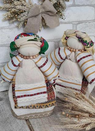 Мотанка "христя (княжна)" з натуральних матеріалів, родинний оберіг, українська лялька ручна робота, 25 см.