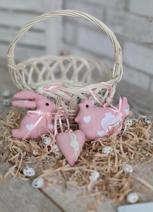 Набір пасхальний "кролик, курочка, сердечко", для віночка, для корзини, для декора,...