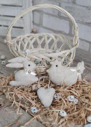 Набір пасхальний "кролик, курочка, сердечко", для віночка, для корзини, для декора,...