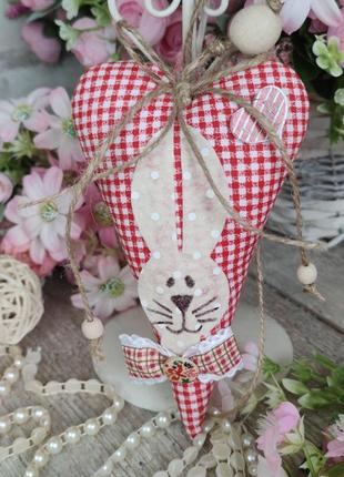 Шитое сердце из натурального льна, ручная работа, 17 см, текстильная игрушка сердце