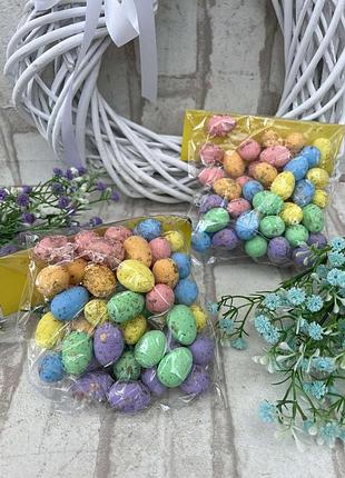 Набор яиц пенопластовых для декора, h 2 см, 50 шт\уп