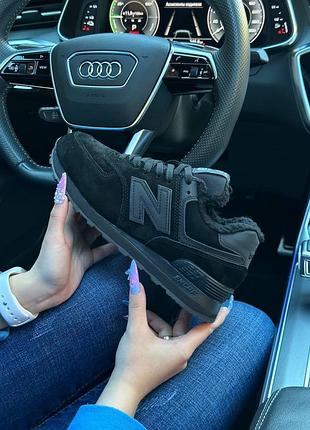 Жіночі кросівки n*w b*lance all black fur