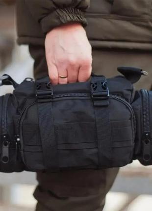 Военный рюкзак на 55 литров с подсумками качественный армейский рюкзак тактический...