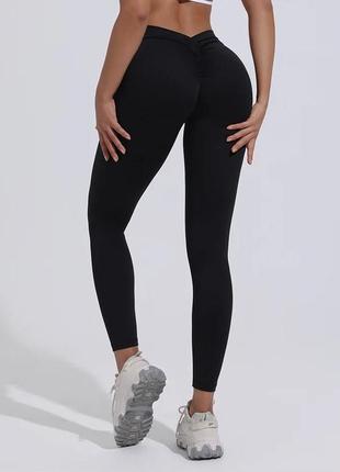 Легінси лосіни чорні xs-s2 фото
