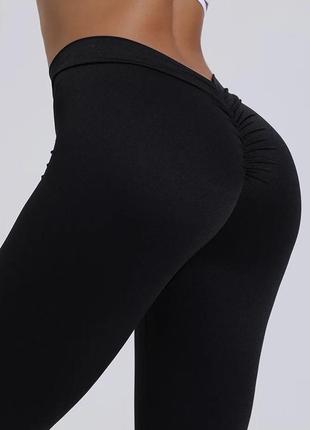 Легінси лосіни чорні xs-s3 фото