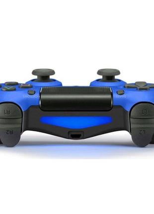 Джойстик doubleshock для ps 4, бездротовий ігровий геймпад ps4/pc акумуляторний джойстик. wb-633 колір синій