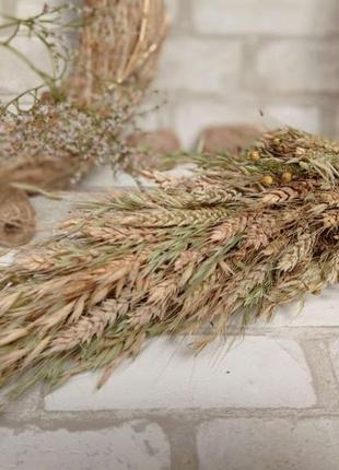 Дидух - оберег из злаковых трав на рождественский стол, h-50см