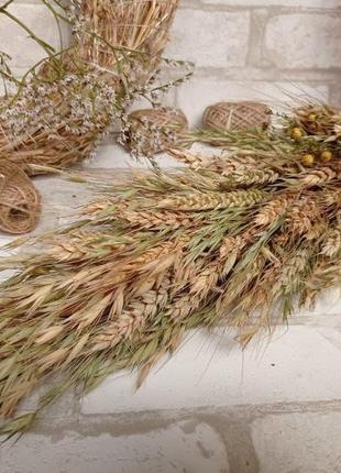 Дидух - оберег из злаковых трав на рождественский стол, h-50см