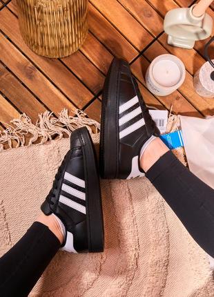 Adidas superstar black premium