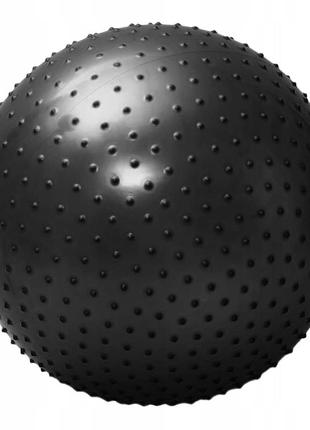 М'яч для фітнесу (фітбол) 4fizjo 65 см масажний anti-burst 4fj0618 black6 фото