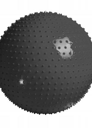 М'яч для фітнесу (фітбол) 4fizjo 65 см масажний anti-burst 4fj0618 black5 фото