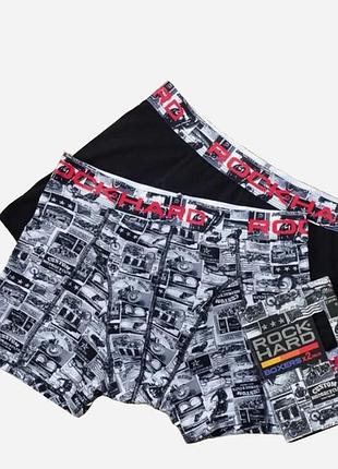 Мужские трусы-боксеры с надписью набор в коробке мужских боксеров разного цвета 2шт l