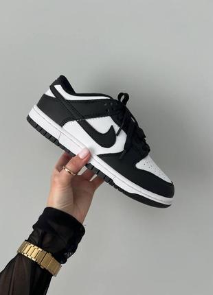 Женские кроссовки nike sb dunk low black/white premium 38 41