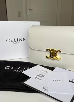 Сумка жіноча в стилі celine triumph milk  big premium