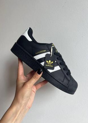 Adidas superstar black white 🇨🇳 37