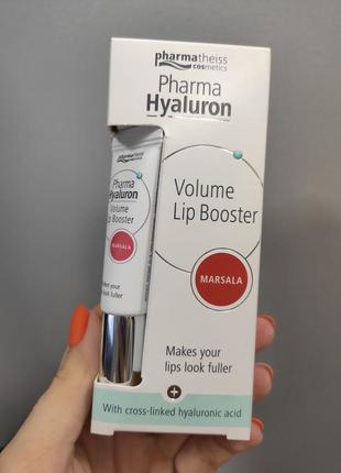 Бальзам для губ марсала pharma hyaluron pharmatheiss cosmetics volume lip booster marsala1 фото